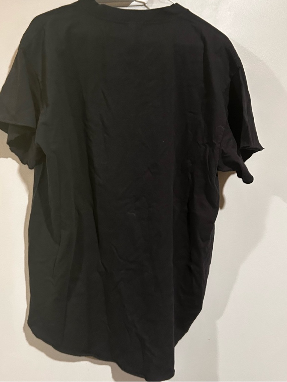 Pebby Forevee | Black Tee with White 'Peace or Chaos' Illustration - Picture 2 of 6